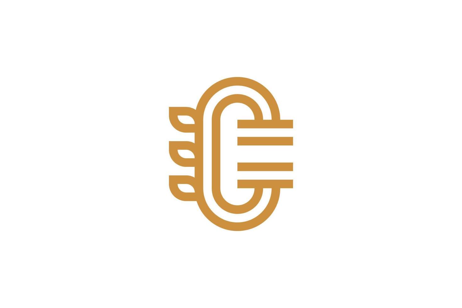 Monoline Letter Q Logo Template vector