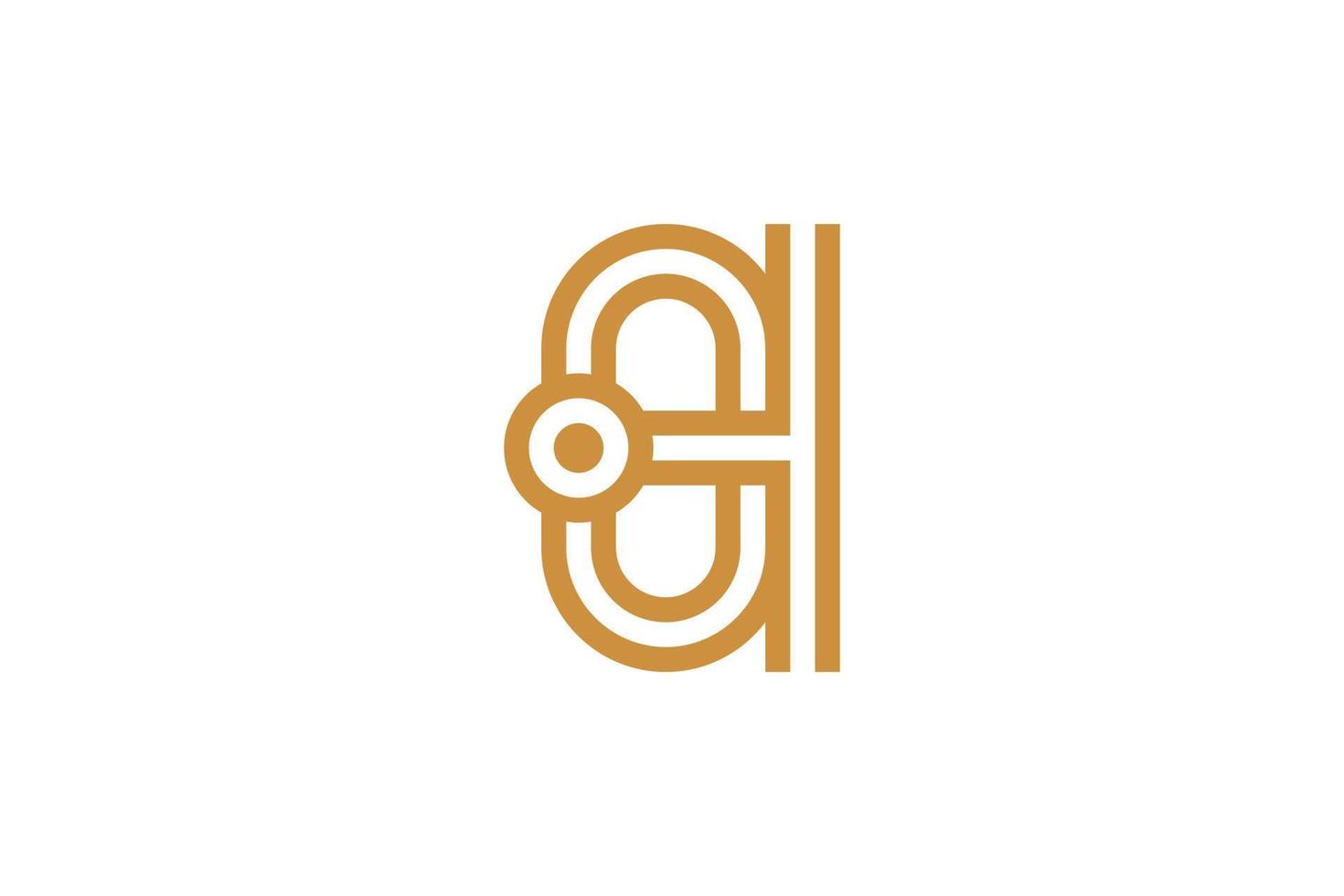 Monoline Letter Q Logo Template vector