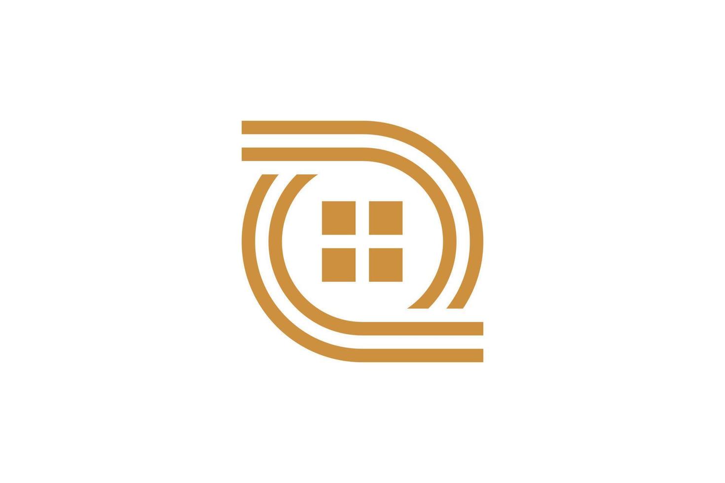 Monoline Letter Q Logo Template vector