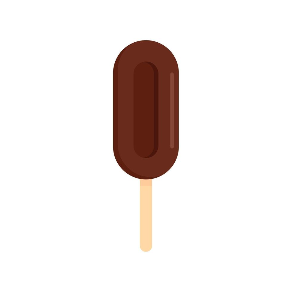 icono de helado de café, estilo plano vector