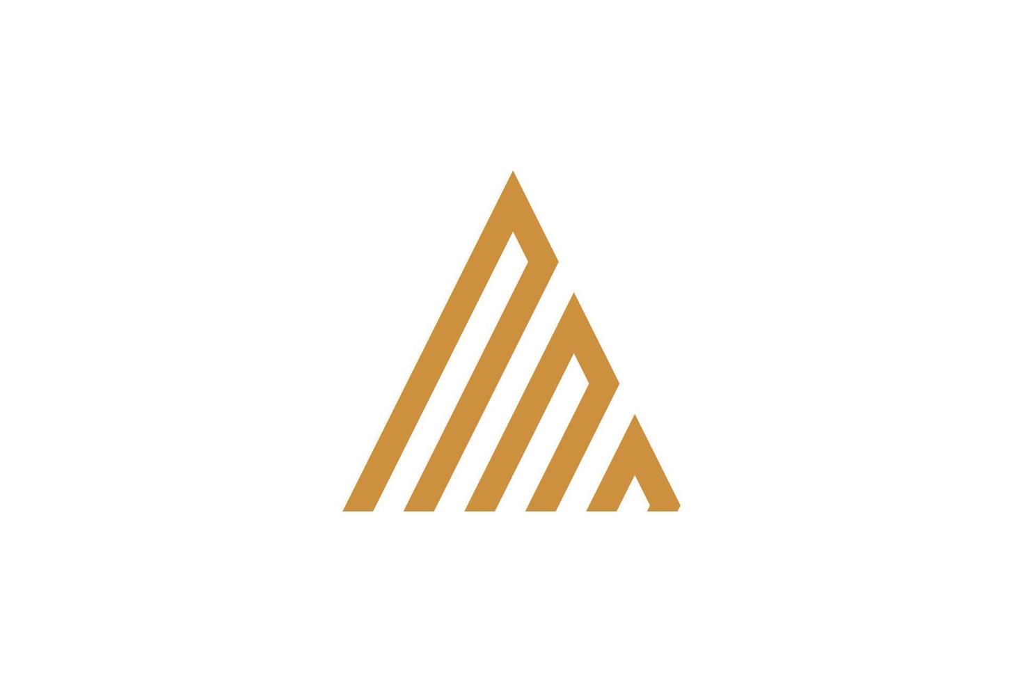 Letter M Monoline Logo vector