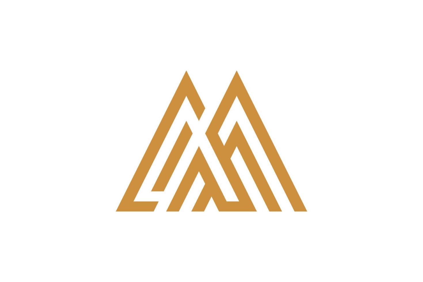 Letter M Monoline Logo vector