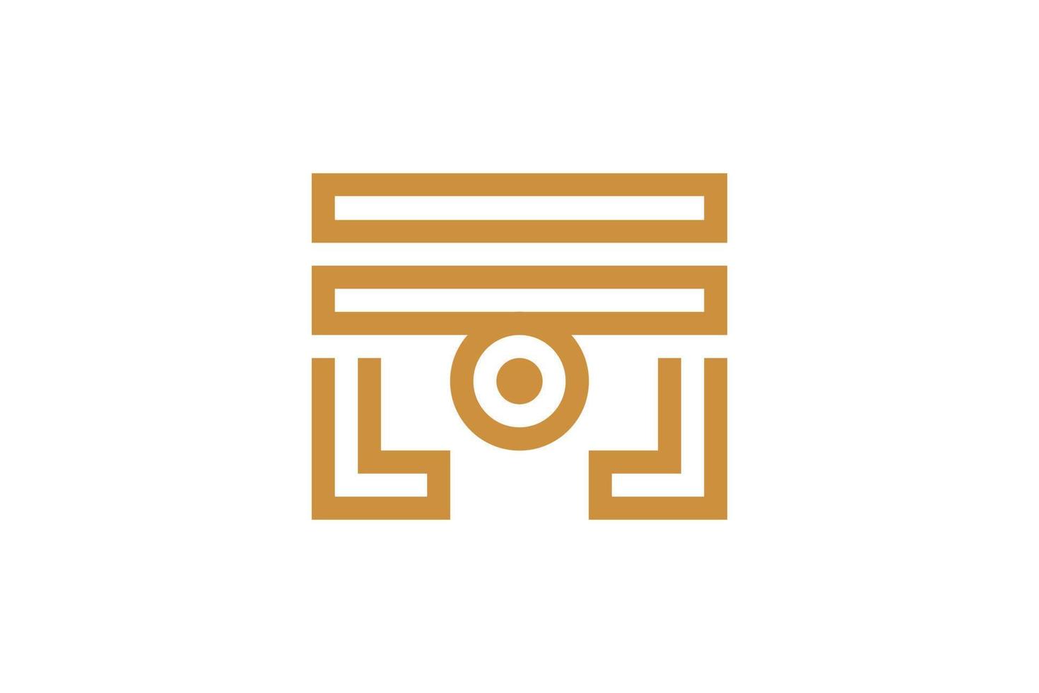 Creative M Monoline Logo vector