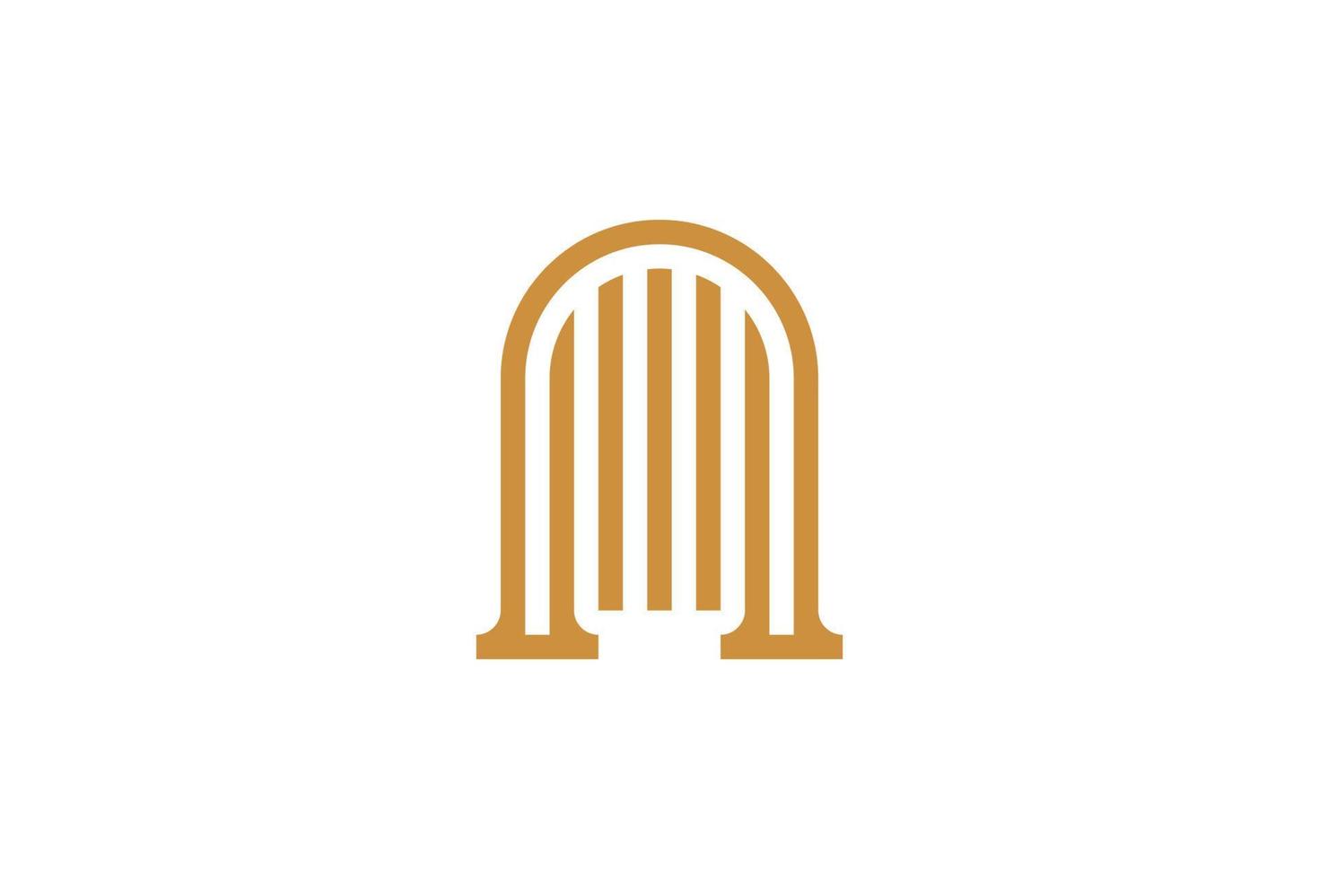 Abstract Modern Monoline Letter N Logo vector
