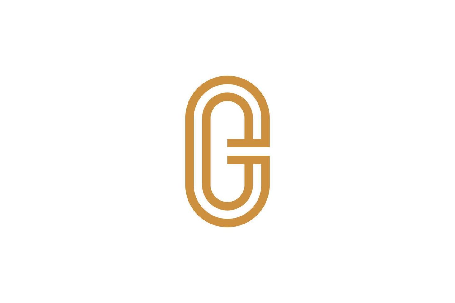 Abstract luxury monoline Letter O Logo vector
