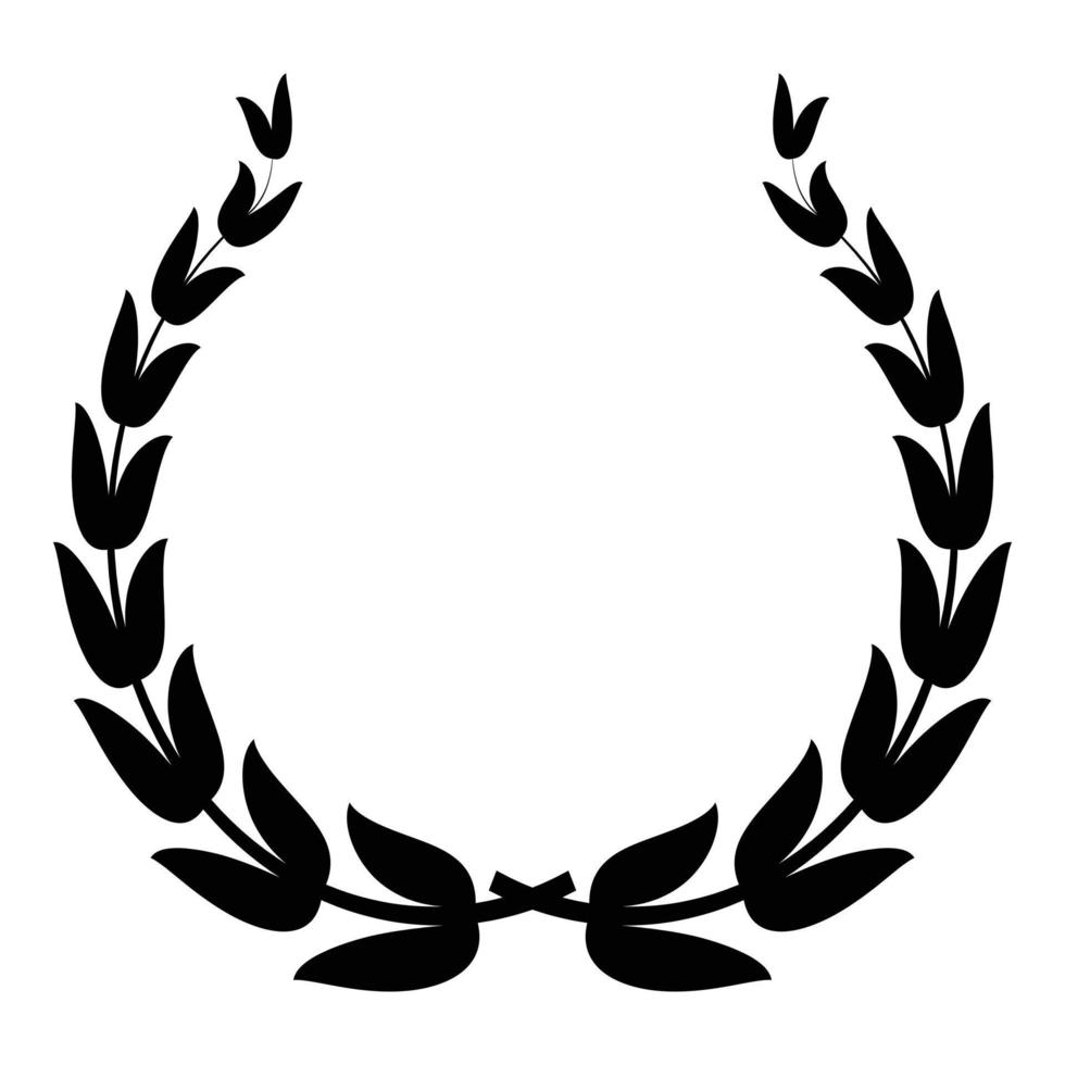 Royal wreath icon, simple style vector