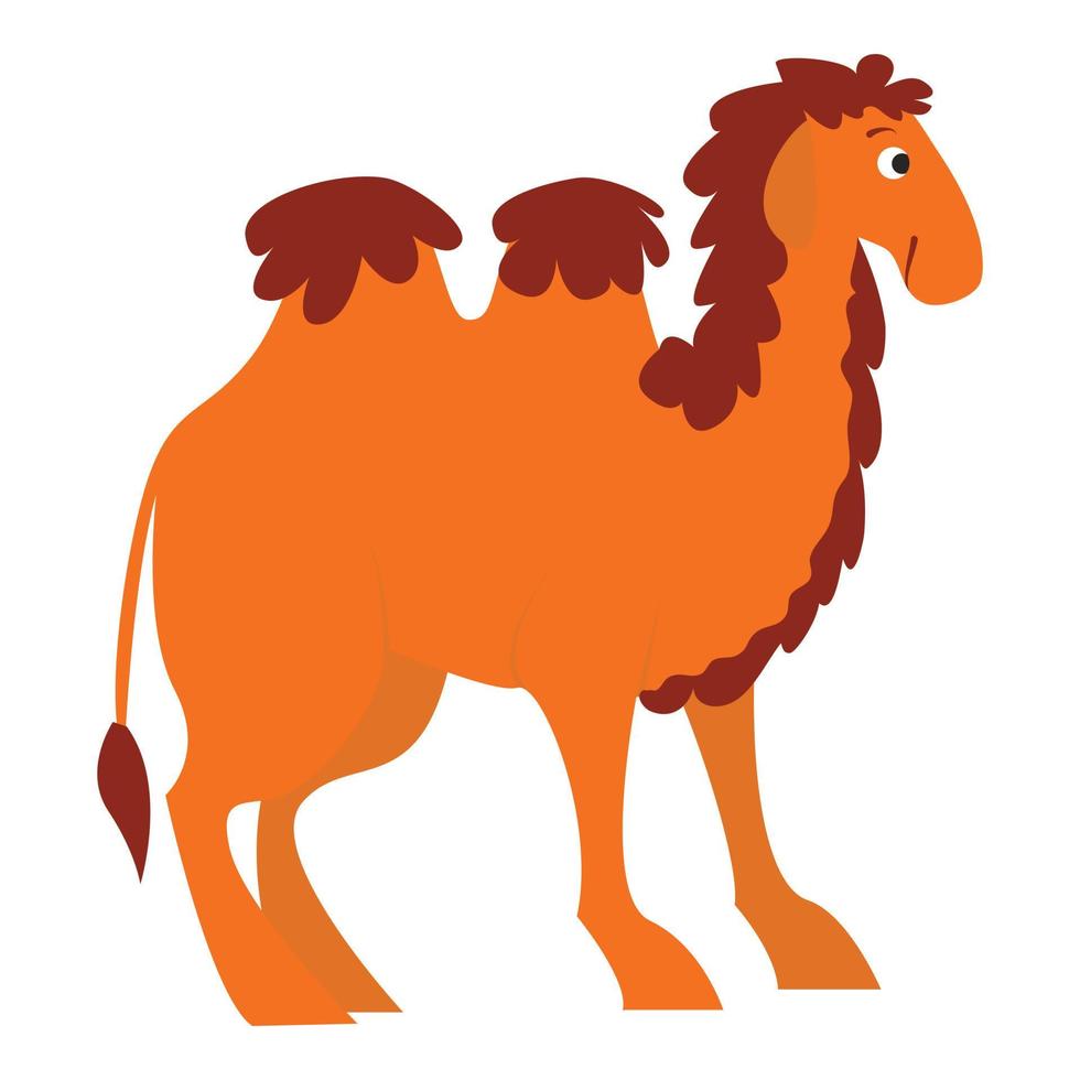 Camel icon, cartoon style vector