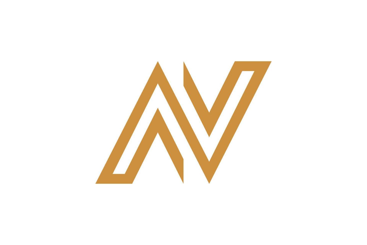 Letter M Monoline Logo vector