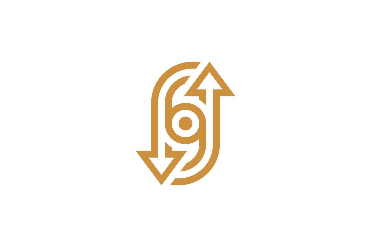 Abstract Modern Monoline Letter N Logo vector