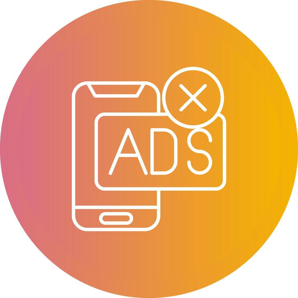 AD Block Vector Icon