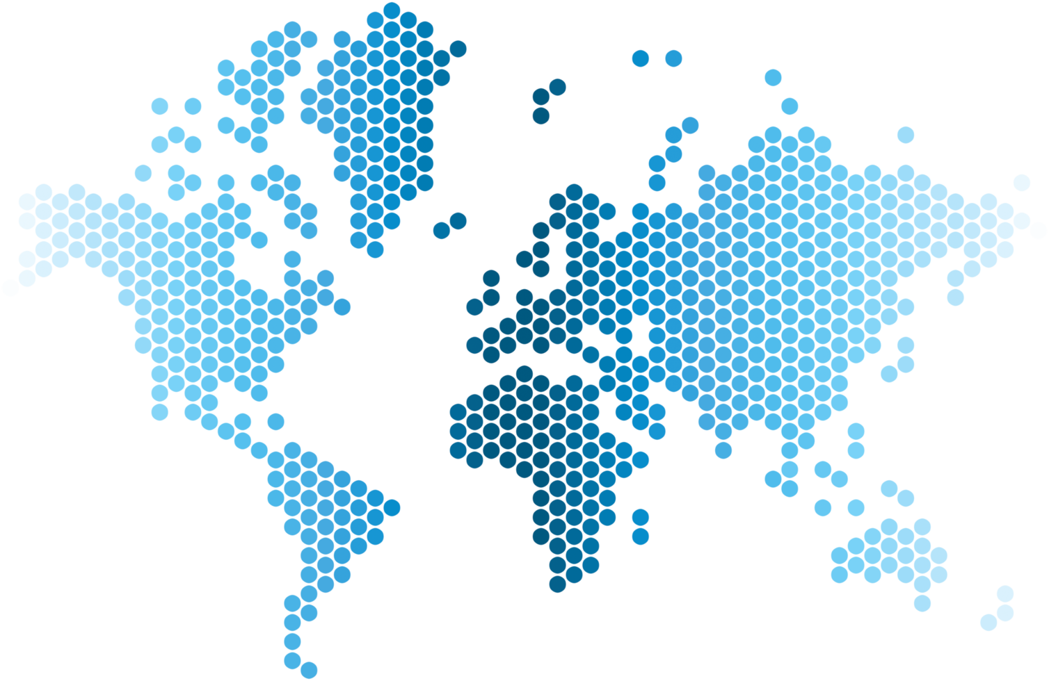 Blue circle world map. png