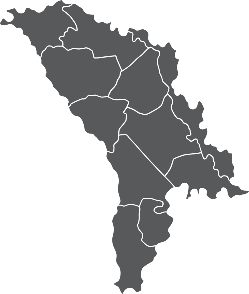 doodle freehand drawing of moldova map. png