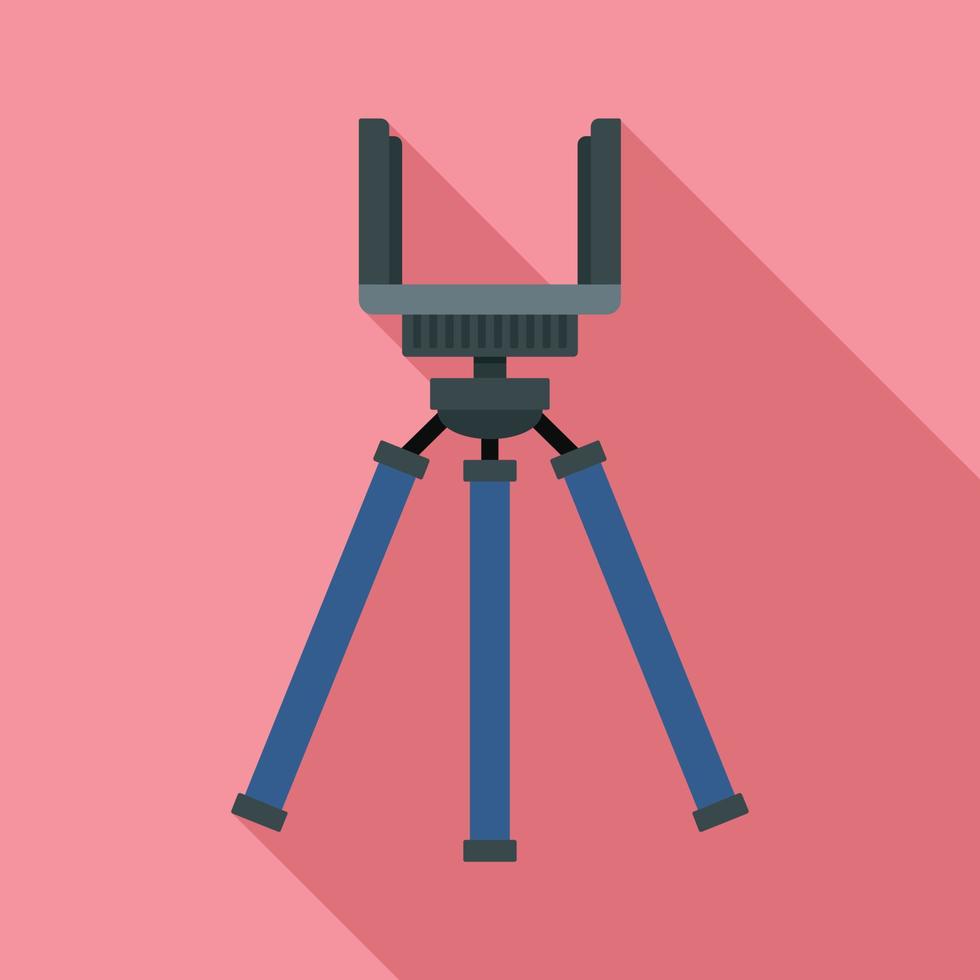 Smartphone tripod icon, flat style vector