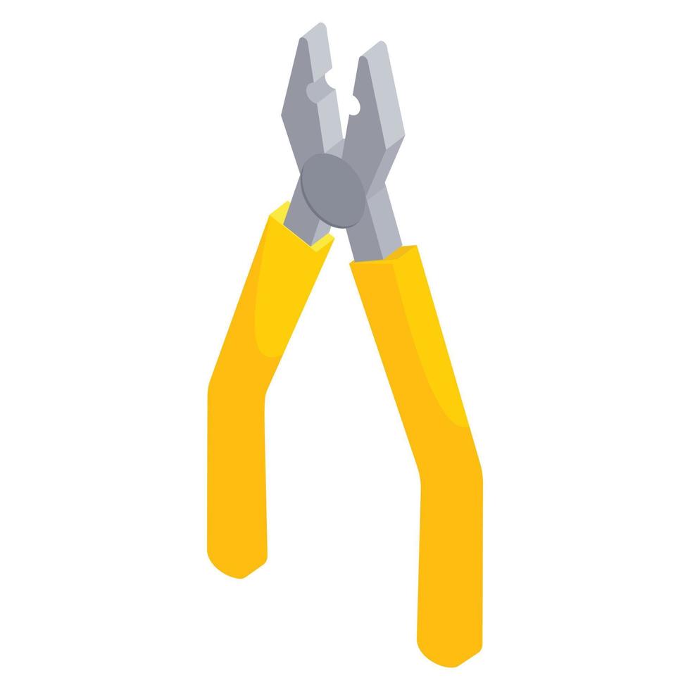 Pliers icon in cartoon style vector