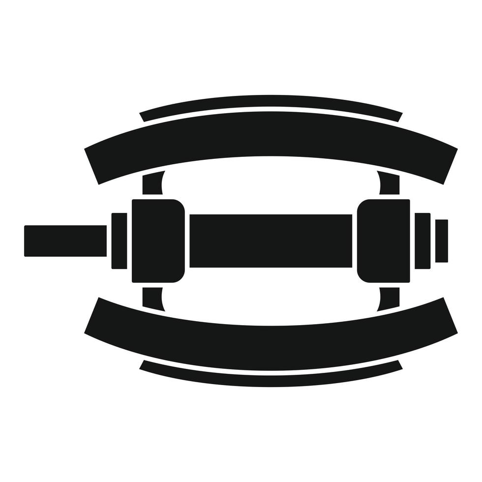 Bike pedal icon, simple style vector
