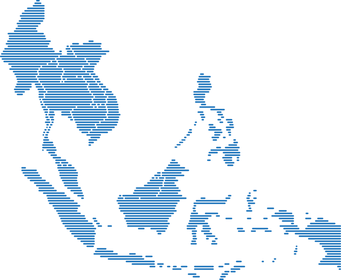 Simplicity modern abstract geometry South East Asia or Asean map. png