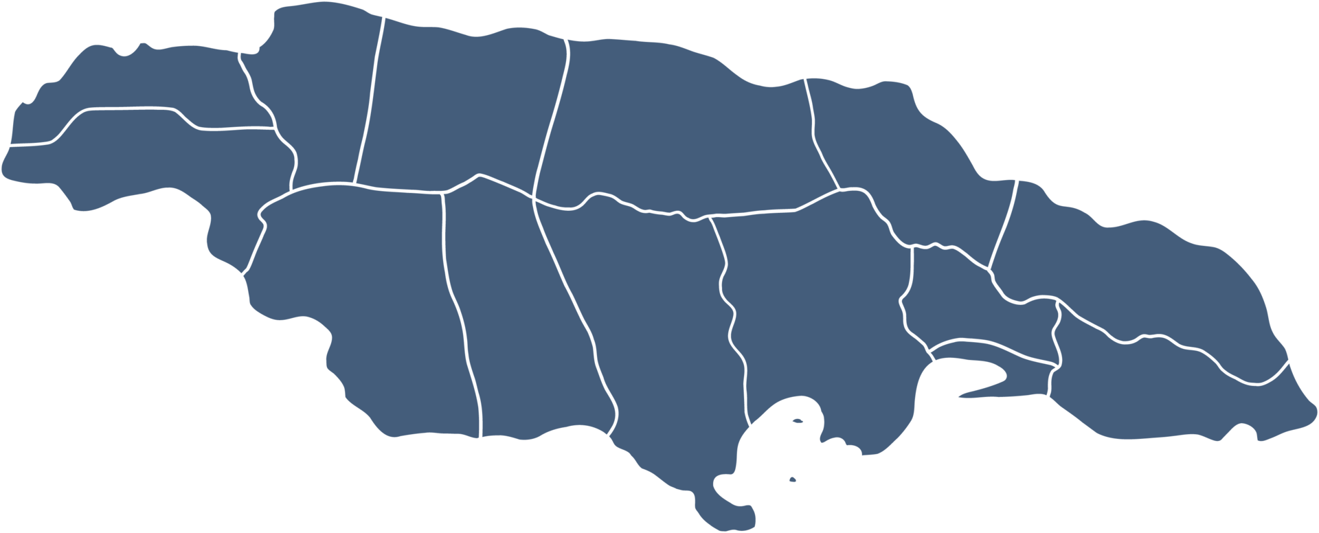 doodle freehand drawing of jamaica map. png