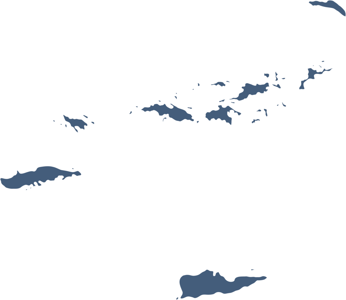 doodle freehand drawing of virgin islands map. 14430211 PNG