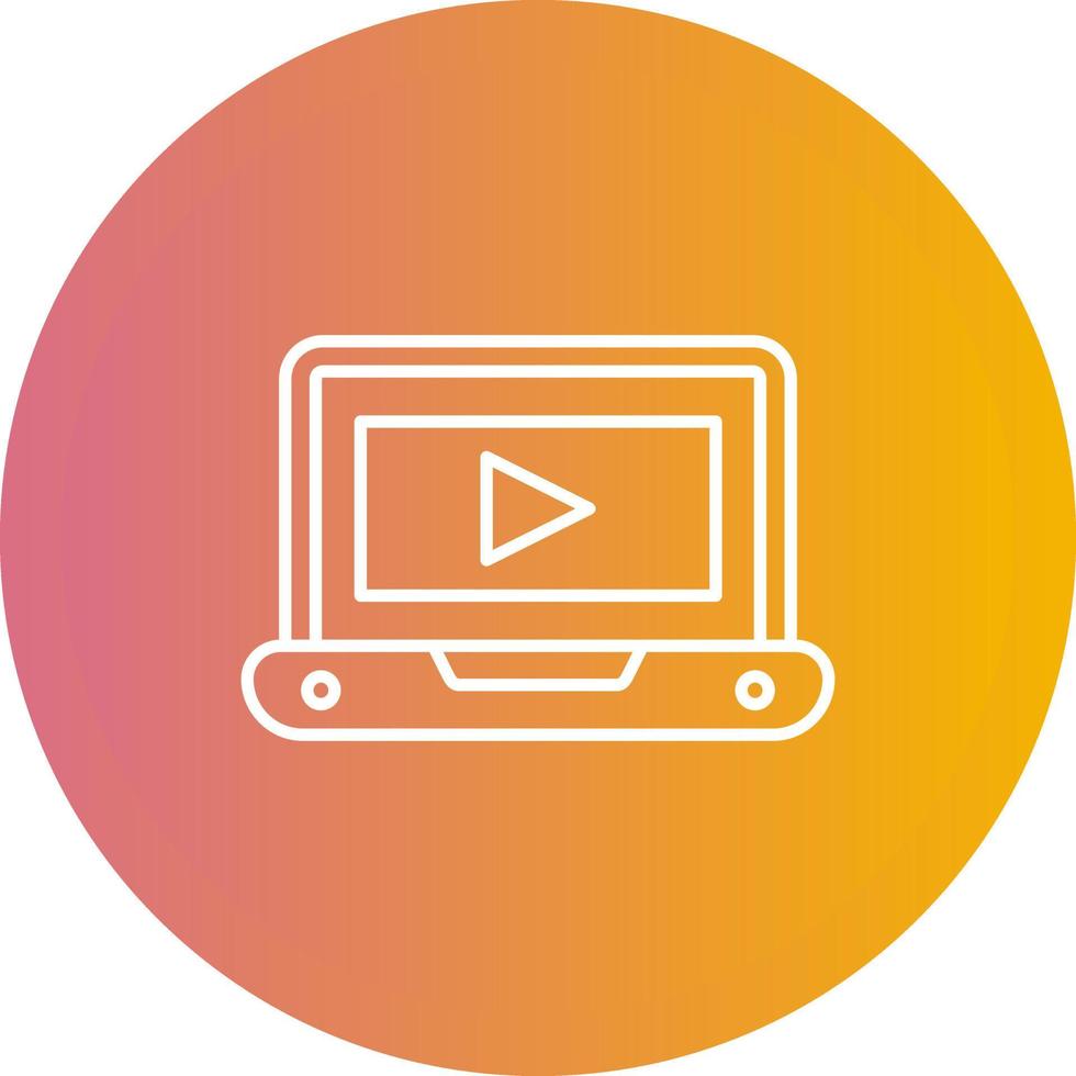 icono de vector de tutorial de vídeo