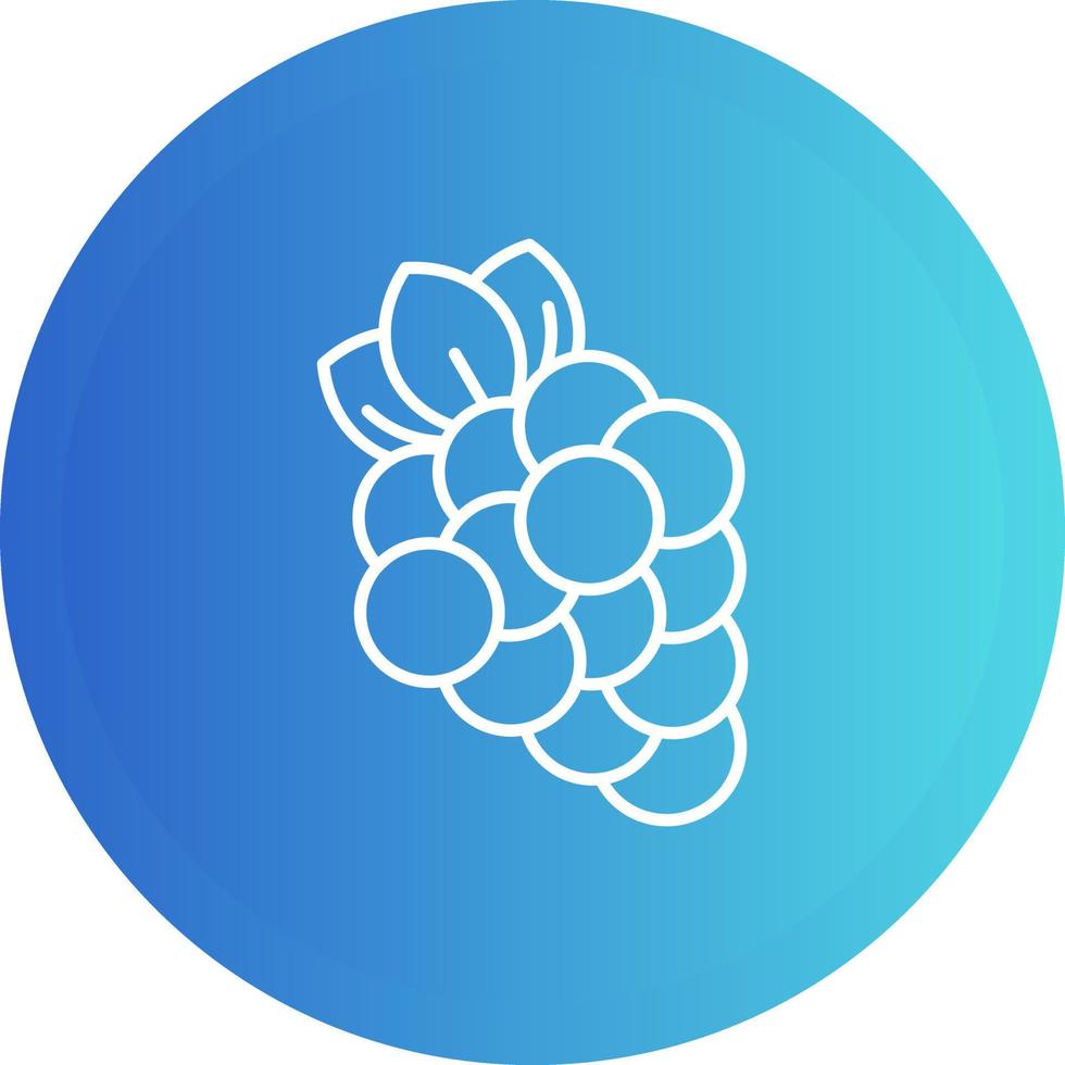 icono de vector de uvas