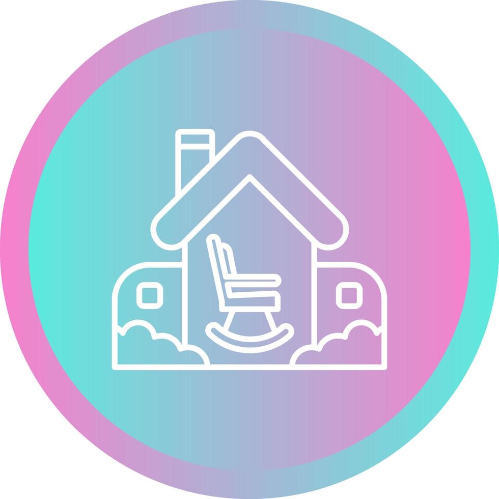 Retirement Home Vector Icon