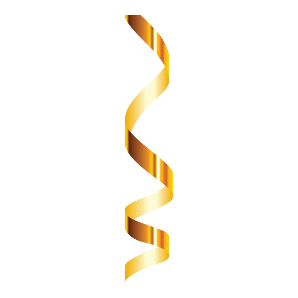 Spiral serpentine icon, realistic style vector