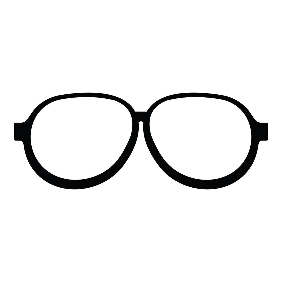 Photochromic eyeglasses icon, simple style. vector