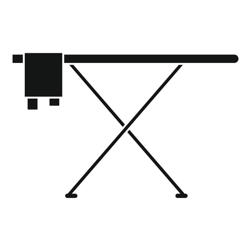 Ironing board icon, simple style vector