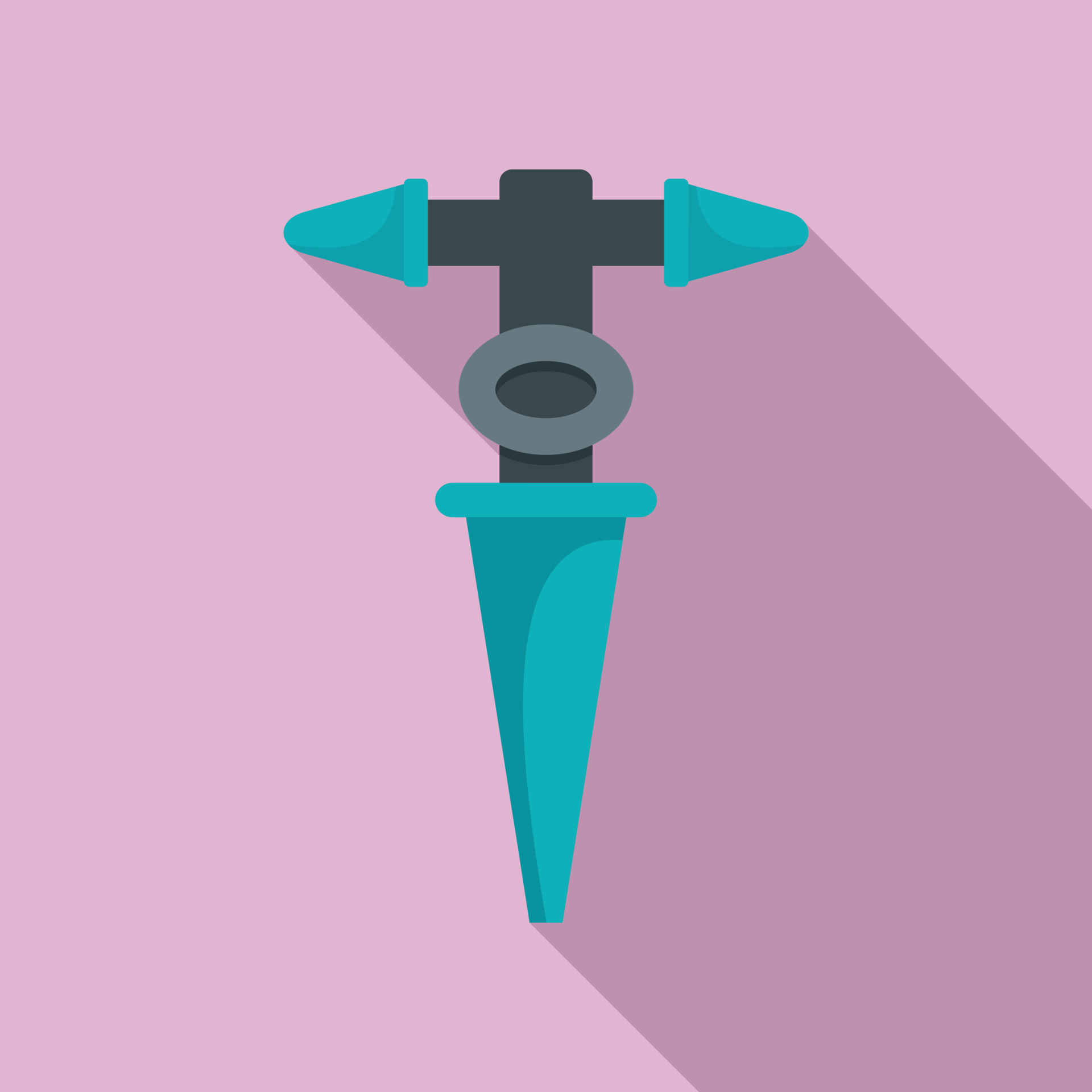 Water drop tool icon, flat style 14430445 Vector Art at Vecteezy