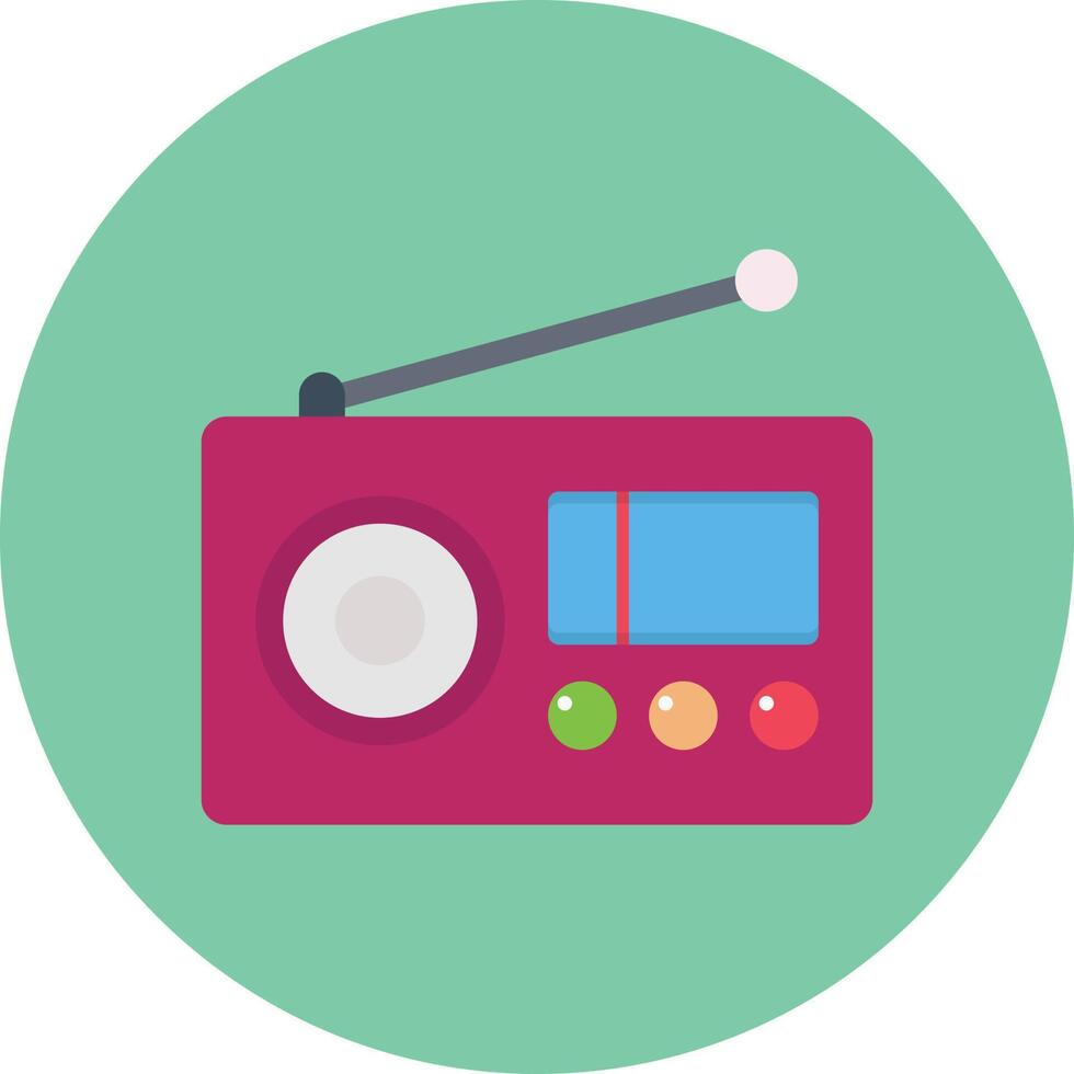 ilustración de vector de radio en un fondo. símbolos de calidad premium. iconos vectoriales para concepto y diseño gráfico.