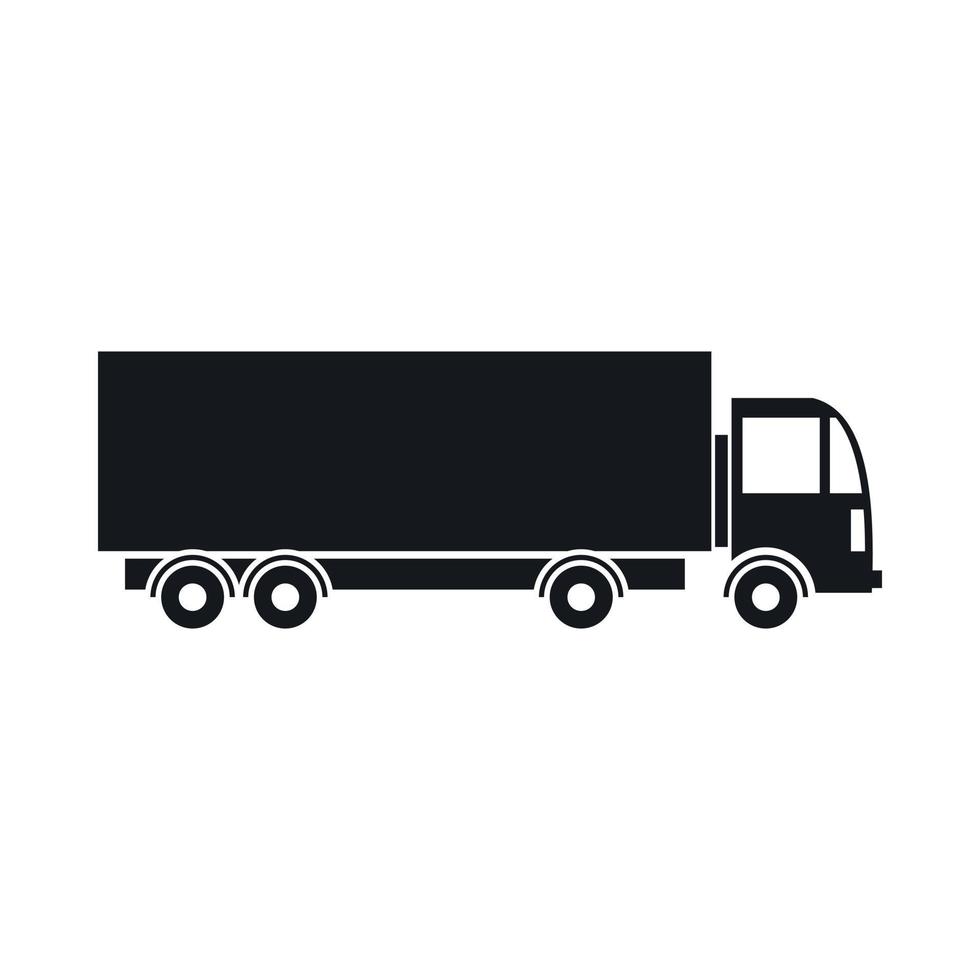 Truck icon, simple style vector