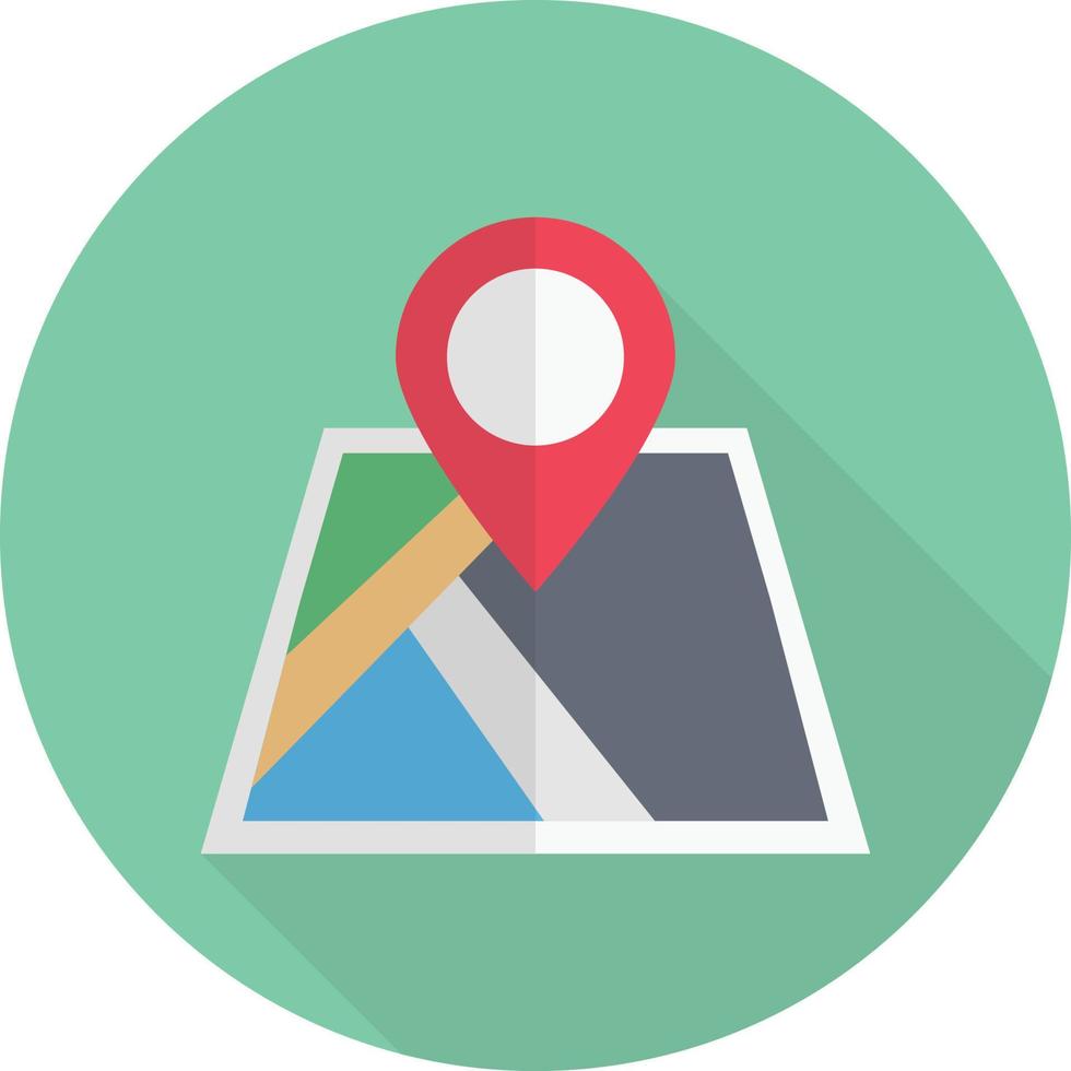 ilustración de vector de ubicación de mapa en un fondo. símbolos de calidad premium. iconos vectoriales para concepto y diseño gráfico.