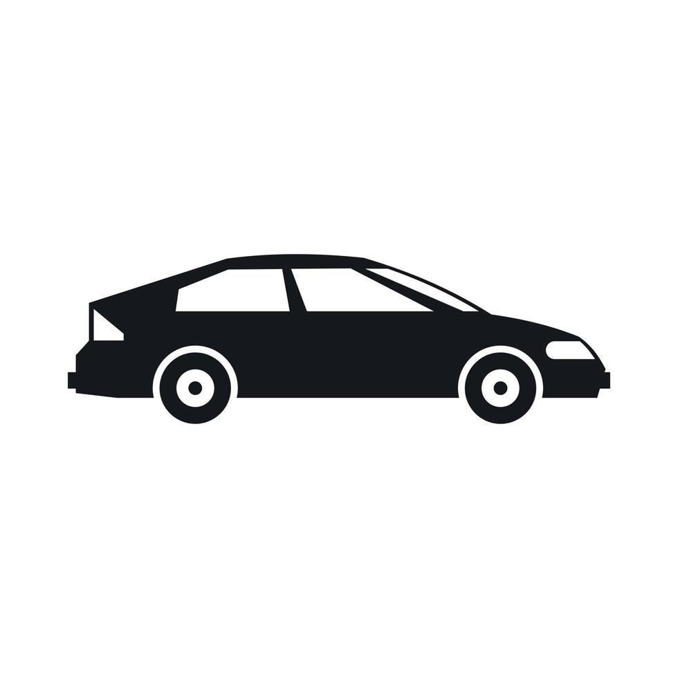 Car icon, simple style vector
