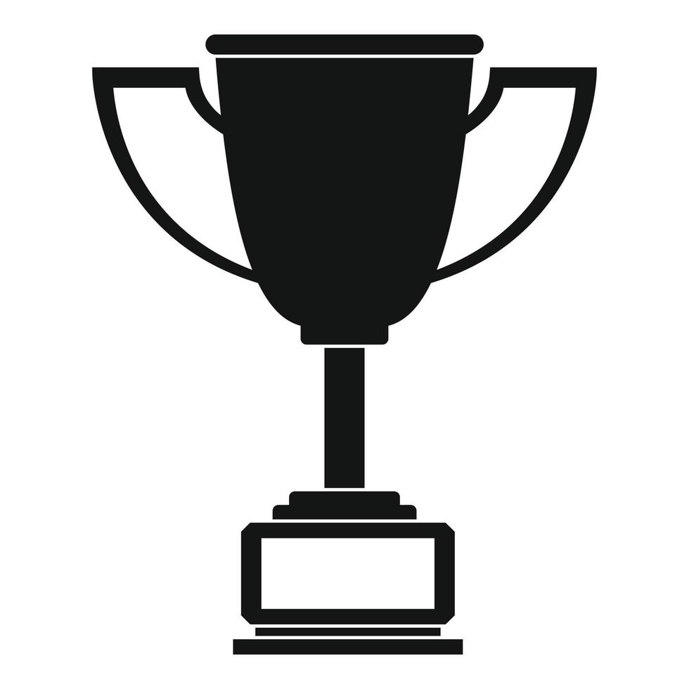 Cup award icon vector simple