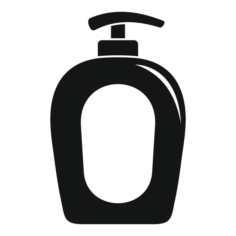 Soap gel dispenser icon, simple style vector
