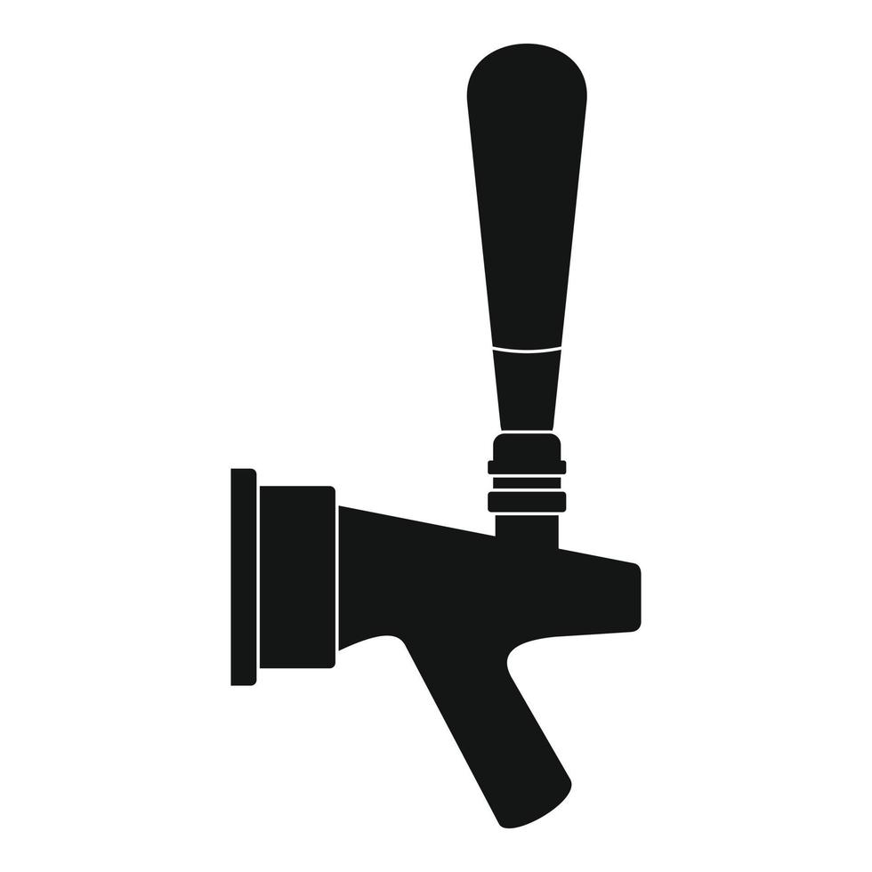 Big tap icon, simple style vector