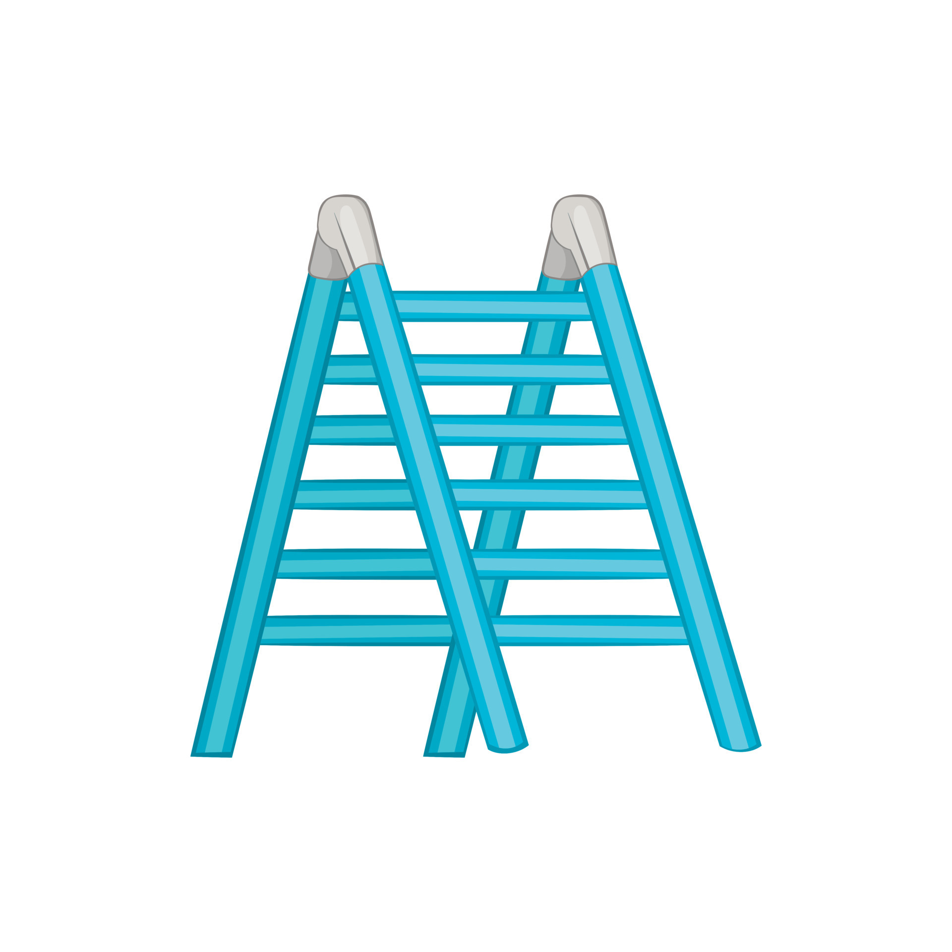Ladder icon, cartoon style 14430769 Vector Art at Vecteezy
