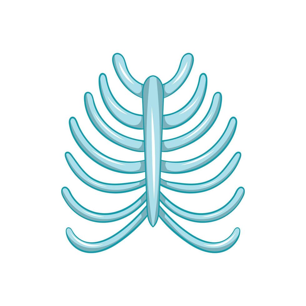 Ribs icon, cartoon style vector