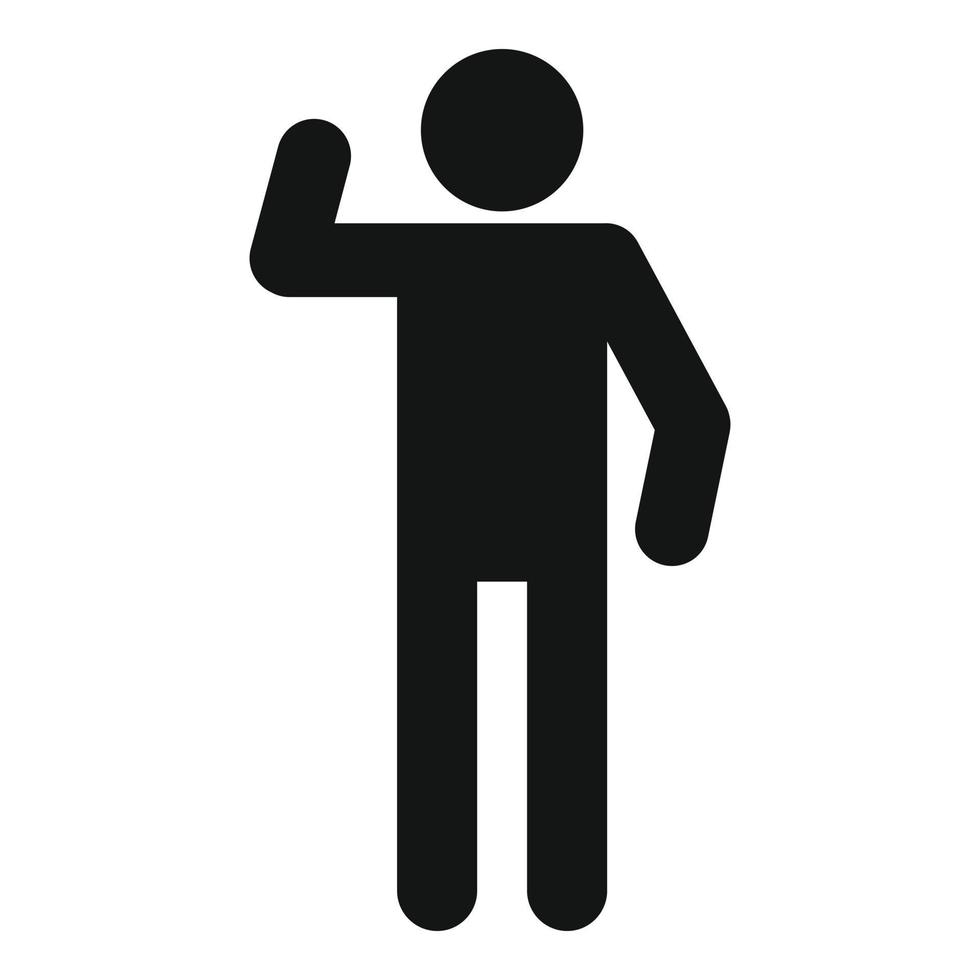 Stick figure stickman icon pictogram vector simple