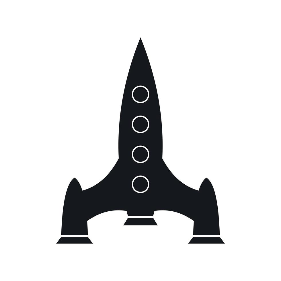 Rocket icon, simple style 14430838 Vector Art at Vecteezy