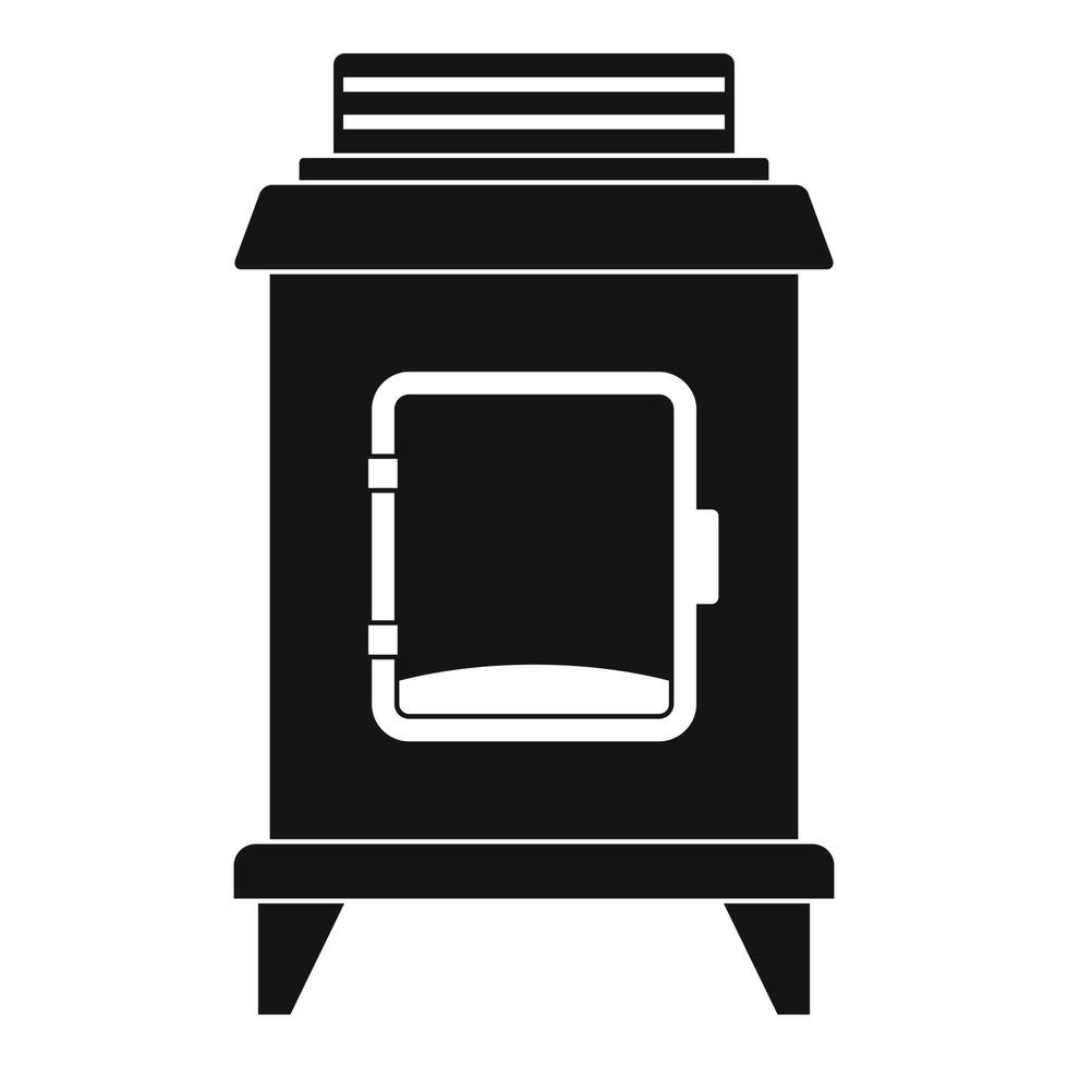 Old oven icon, simple style vector