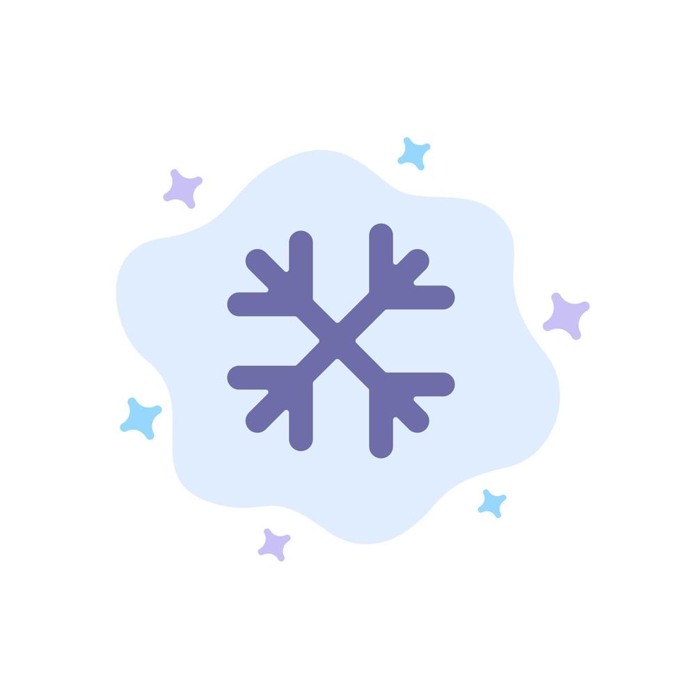 Snow Snow Flakes Winter Canada Blue Icon on Abstract Cloud Background vector