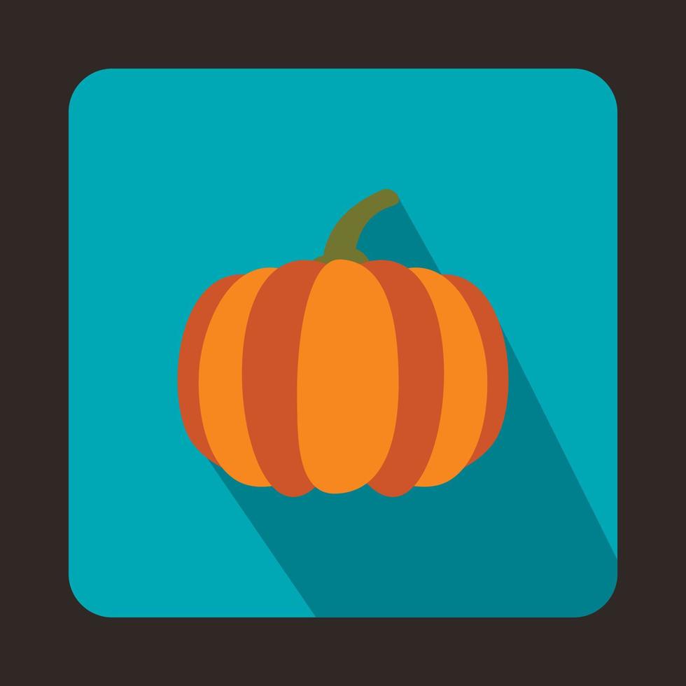 Pumpkin icon in flat style vector