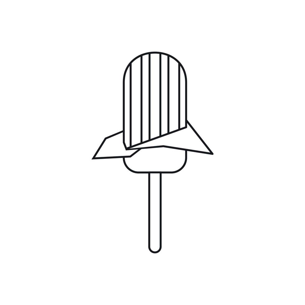 Ice Cream icon, outline style vector