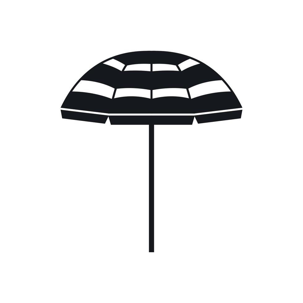 Beach umbrella icon, simple style vector
