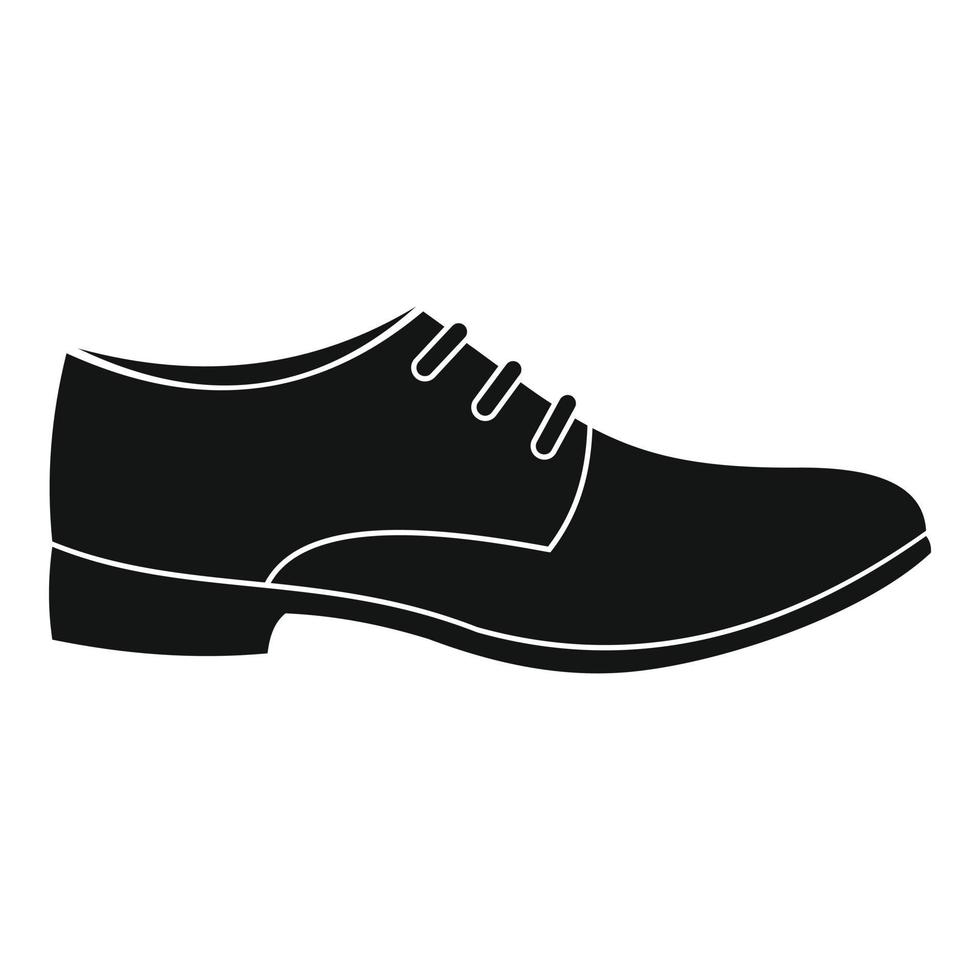 vector de icono de zapato de hombre simple