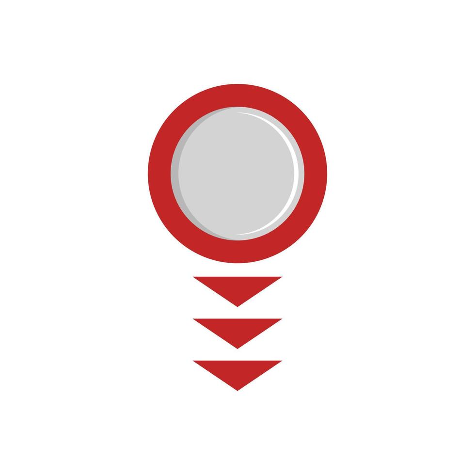 Round arrow icon, flat style. vector