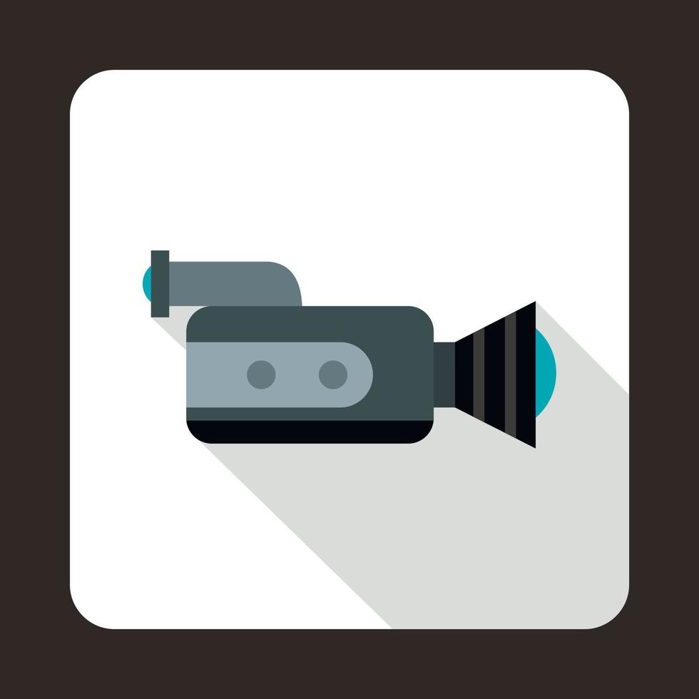 Video camcorder with video cassette icon vector