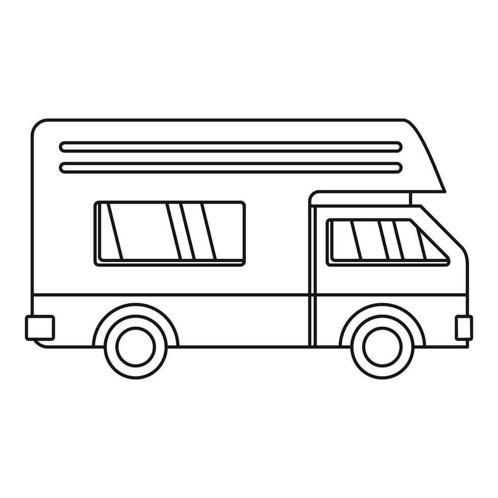 Motor house icon, outline style vector