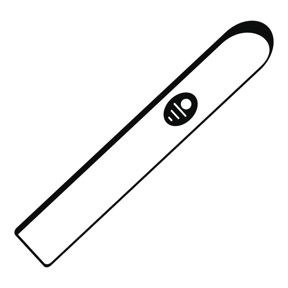 Burning cigar icon, simple style vector